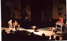 Photograph from Blurring the Line - lighting design by Richard Williamson