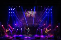 Photograph from The Classic Rock Show - lighting design by Pete Watts