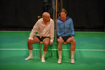 Photograph from Not a Game For Boys - lighting design by Chris May