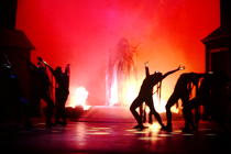 Photograph from Fiddler on the Roof - lighting design by Wally Eastland