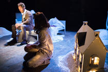 Photograph from Snow - lighting design by Ben Pickersgill