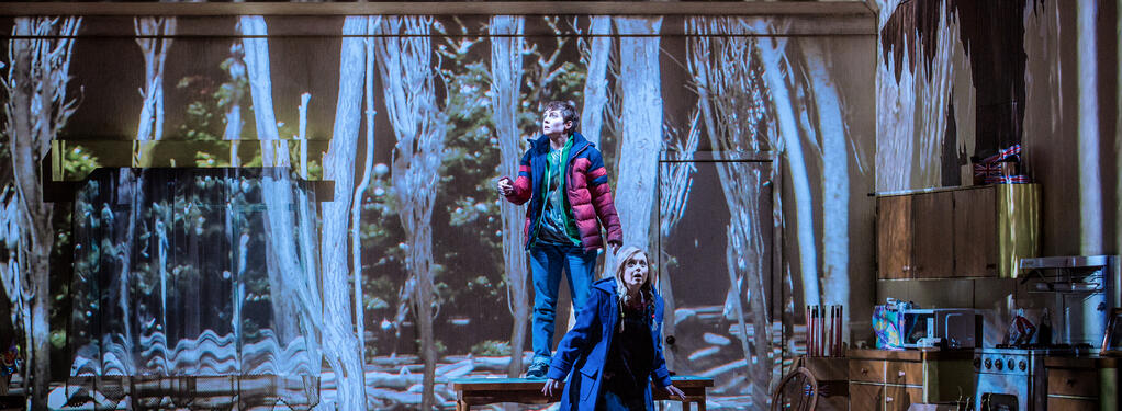 Photograph from Hansel and Gretel - lighting design by Matthew Haskins