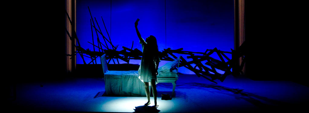 Photograph from Eugene Onegin - lighting design by Jake Wiltshire
