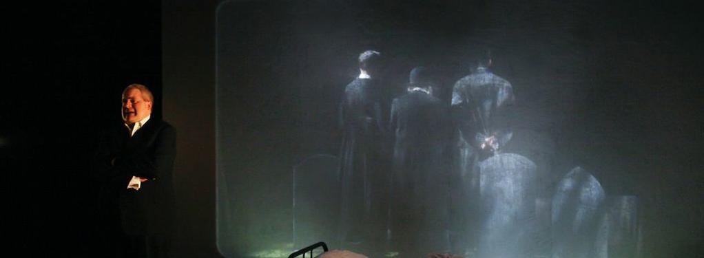 Photograph from The Lovesong of Alfred J Hitchcock - lighting design by Azusa Ono