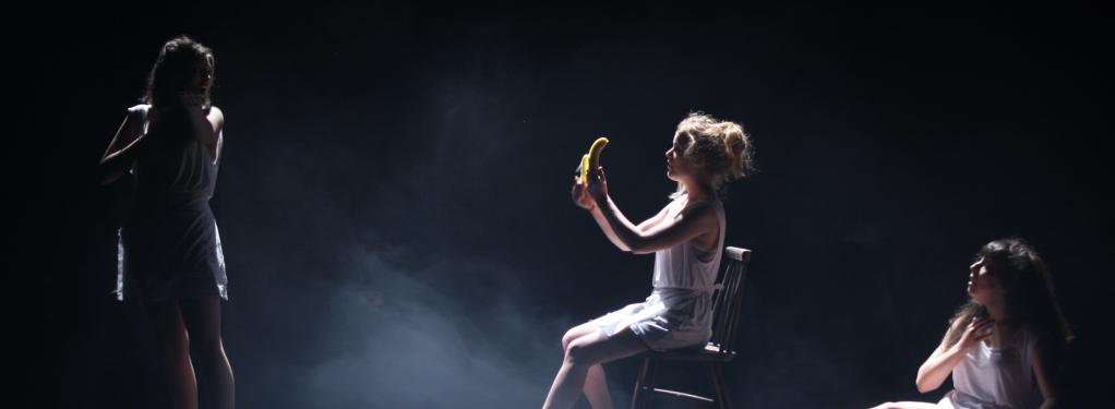 Photograph from Phases of Her - lighting design by Kiaran Kesby