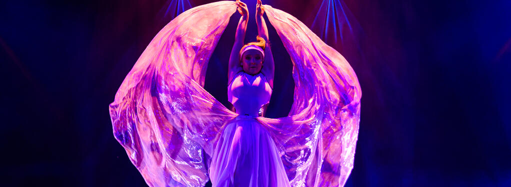Photograph from Cirque Stratosphere - lighting design by Paul Smith