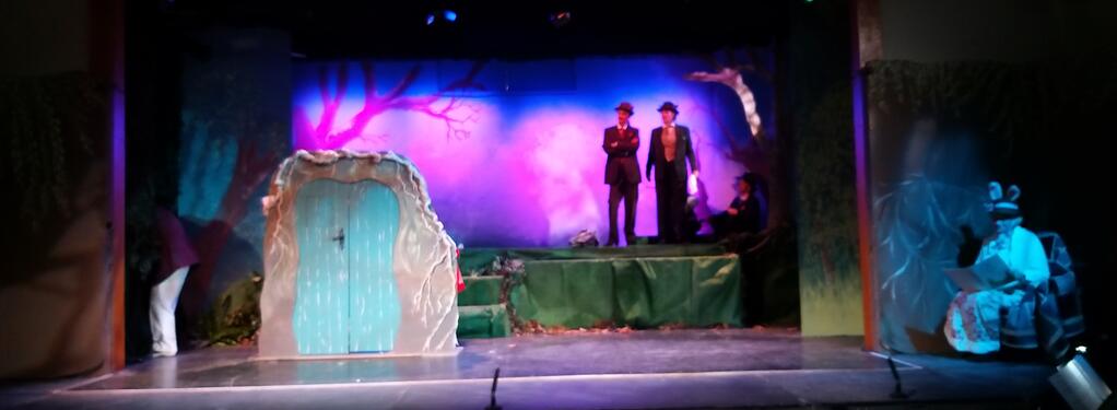 Photograph from Wind in the Willows - lighting design by Andrew Pegrum