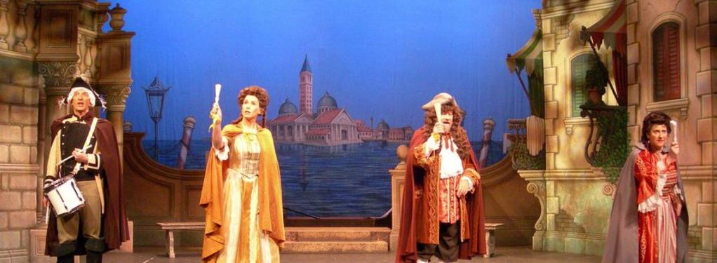 Photograph from The Gondoliers - lighting design by Ian Saunders