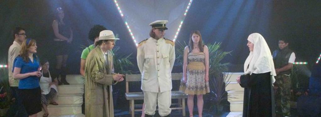 Photograph from Comedy of Errors - lighting design by Andy Webb
