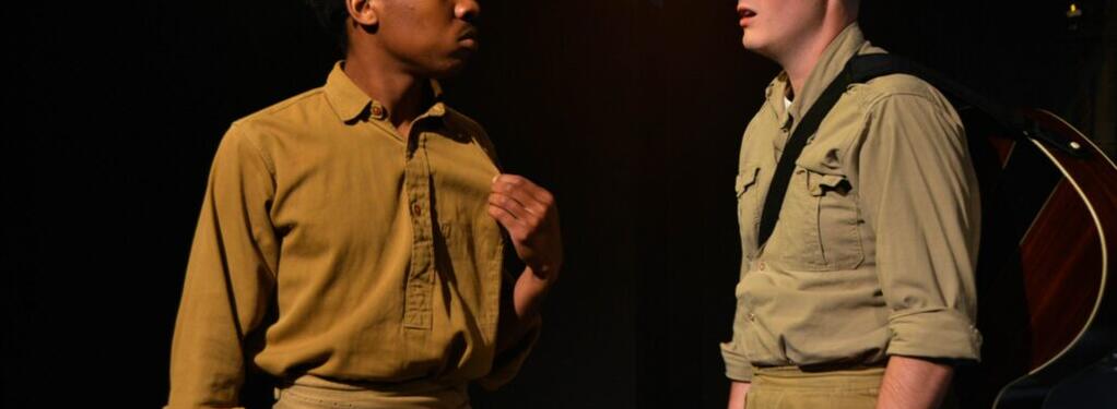 Photograph from Our War - lighting design by carey.chomsoonthorn