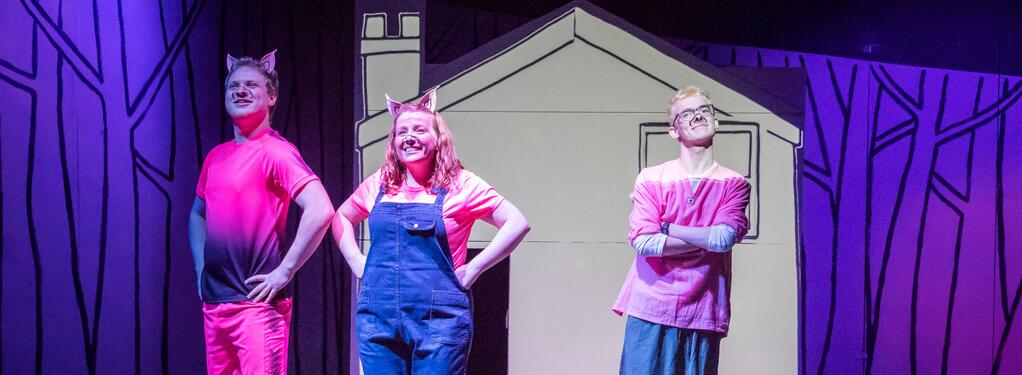 Photograph from Three Little Pigs - lighting design by oliverh57
