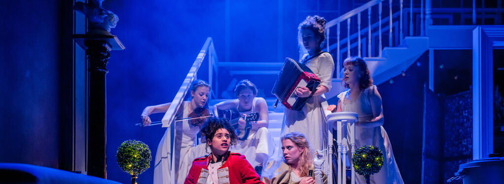 Photograph from Pride & Prejudice* (*Sort of) - lighting design by Simon Hayes