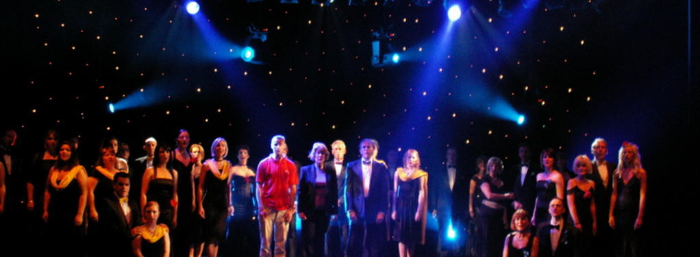 Photograph from Somewhere Over The Ruby Rainbow - lighting design by Pete Watts