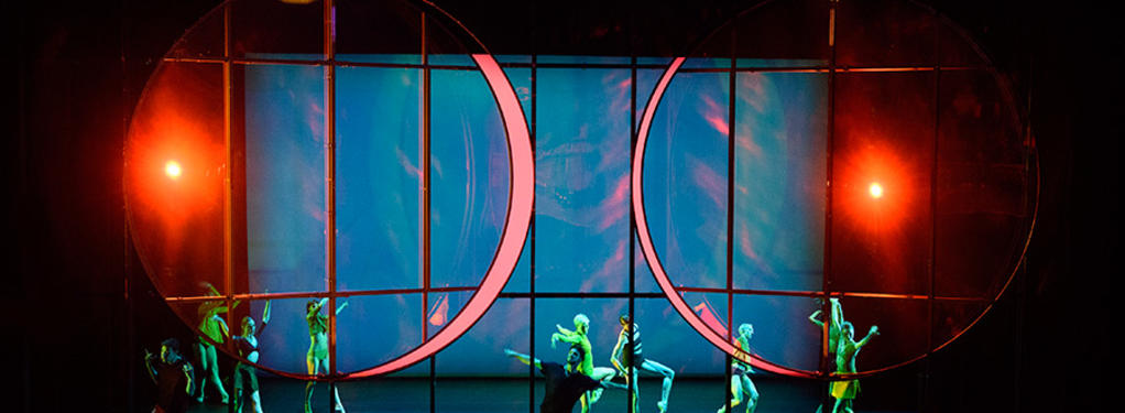 Photograph from Tree of Codes - lighting design by Rob Halliday