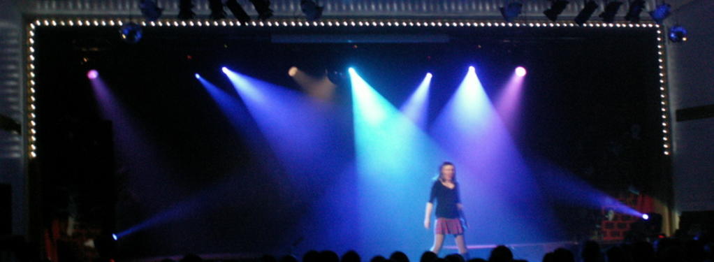 Photograph from FAME! - lighting design by Pete Watts