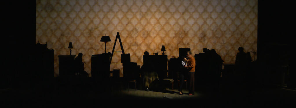 Photograph from Gianni Schicci - lighting design by Charlie Morgan Jones