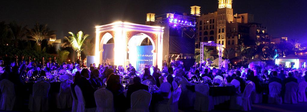 Photograph from Diamond Trading Council - Gala Dinner - lighting design by Paul Smith