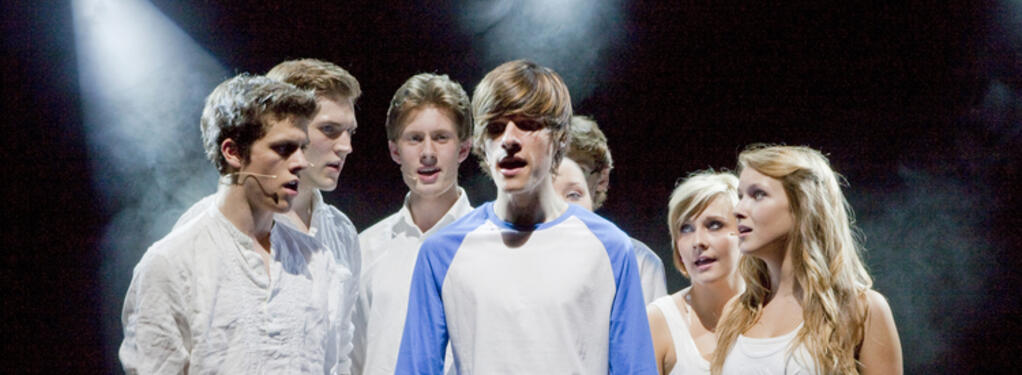 Photograph from Disney's High School Musical 2 - lighting design by Andy Webb