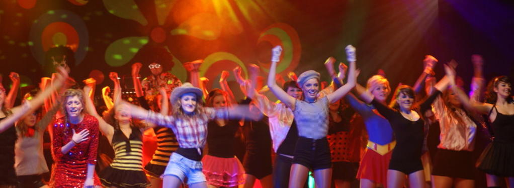 Photograph from Boogie Nights - lighting design by Pete Watts