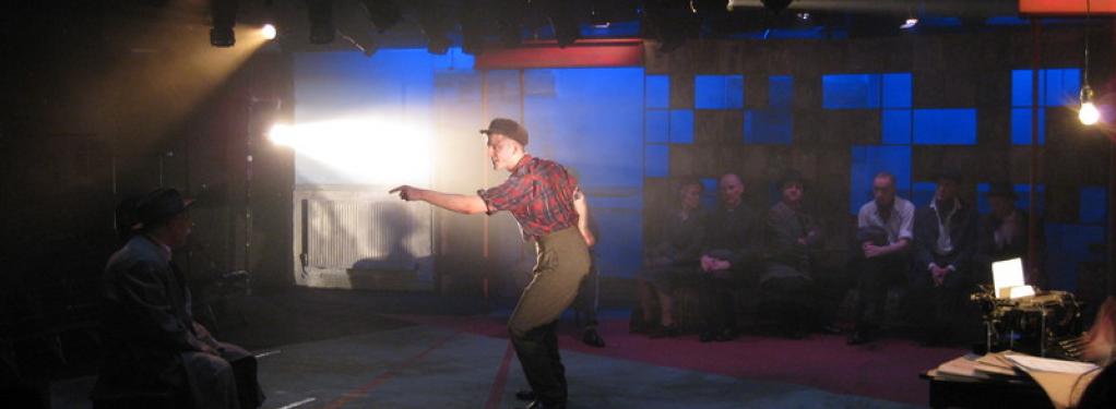 Photograph from The Cradle will Rock - lighting design by Alex Wardle