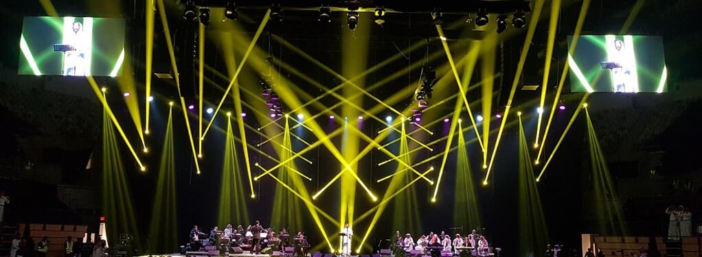Photograph from Rabeh Saqr Concert - lighting design by kholyman