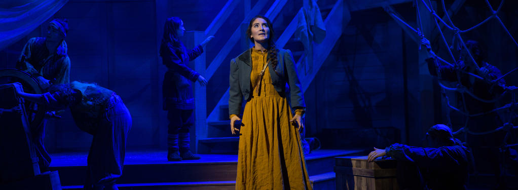 Photograph from The Snow Queen - lighting design by Charlie Morgan Jones