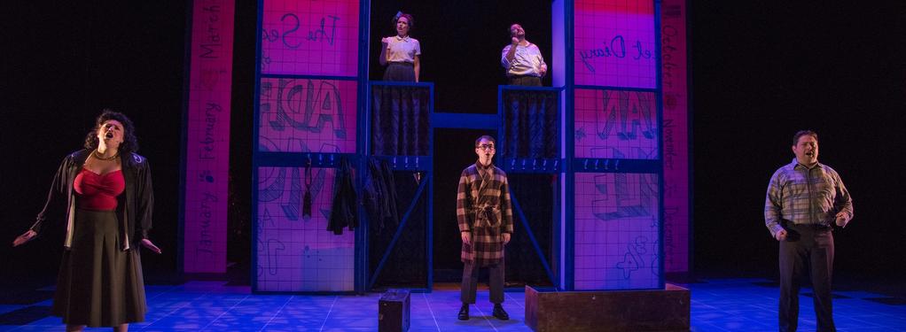 Photograph from The Secret Diary of Adrian Mole - lighting design by James McFetridge