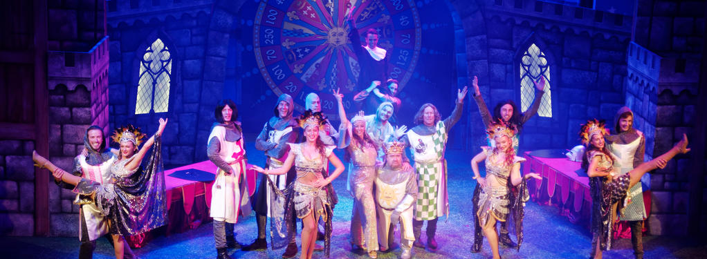 Photograph from Monty Python&#039;s Spamalot - lighting design by Theo Farringdon