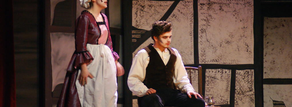 Photograph from Sweeney Todd - lighting design by Rachel Cleary