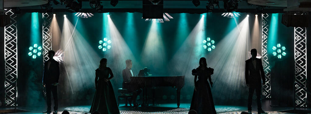 Photograph from Stage Door - lighting design by joethomasld