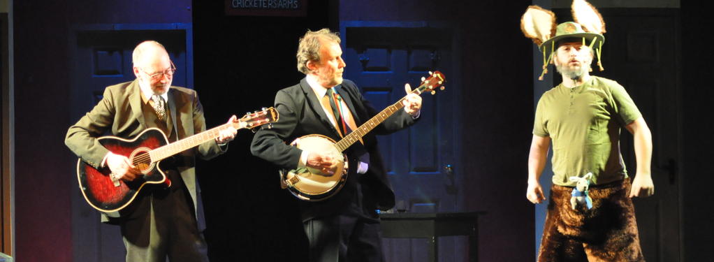 Photograph from One Man Two Guvnors - lighting design by Michael Dobbs