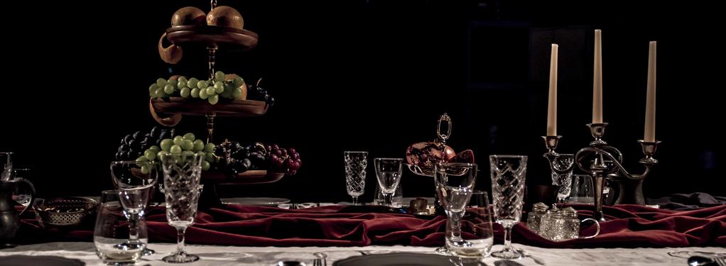 Photograph from Dinner Party at the End of the World - lighting design by Marty Langthorne
