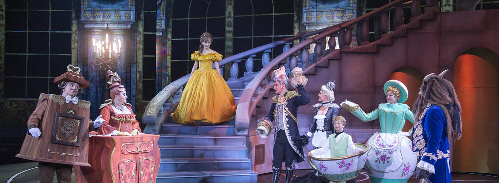 Photograph from Disney&#039;s Beauty and the Beast - lighting design by Luc Peumans