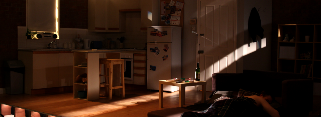 Photograph from Dogs Barking - lighting design by George Bach