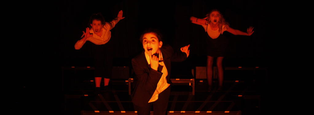 Photograph from Ernest and The Pale Moon - lighting design by Josie Ireland