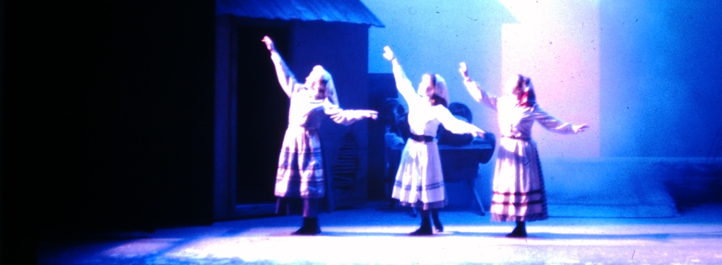 Photograph from Fiddler on the Roof - lighting design by Wally Eastland