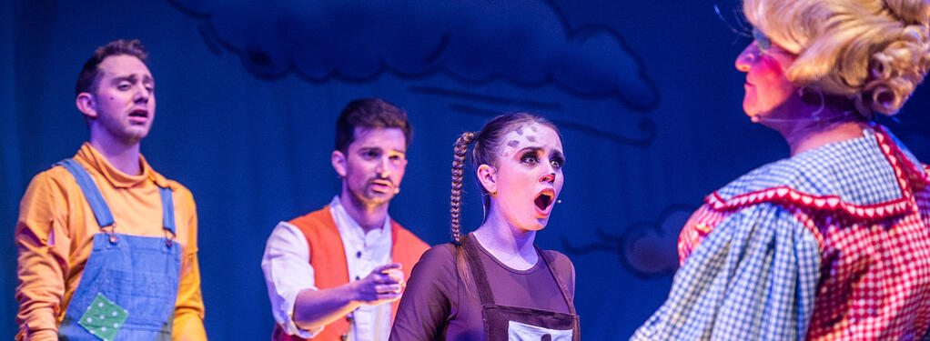 Photograph from Jack and the Beanstalk - lighting design by MattCondonLD