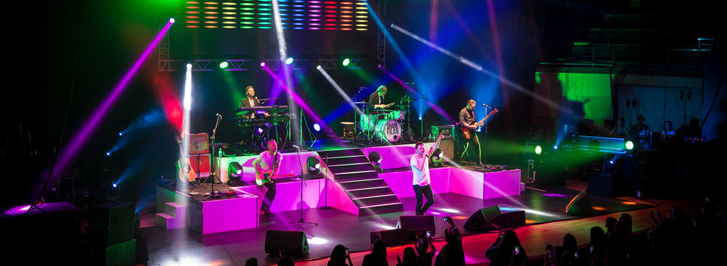 Photograph from Shane Filan Right Here - lighting design by Pete Watts