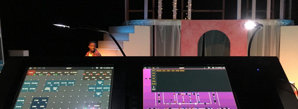 Photograph from Legally Blonde - The Musical - lighting design by RaefnW