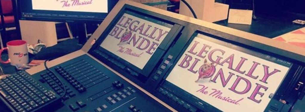 Photograph from Legally Blonde - The Musical - lighting design by RaefnW