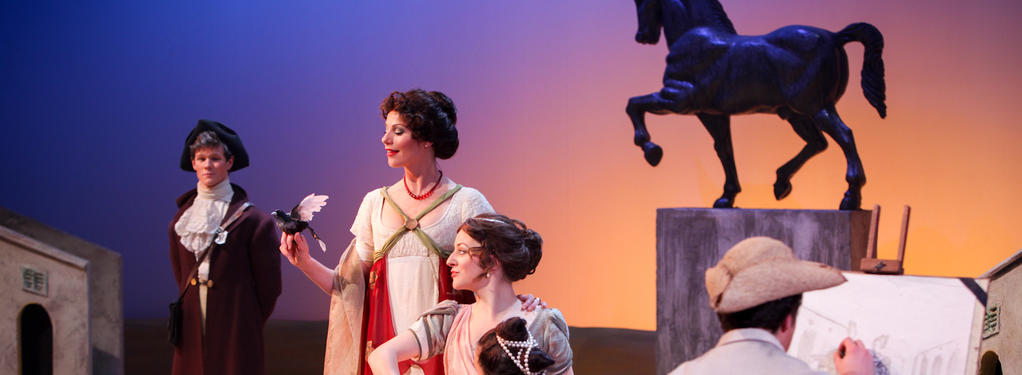 Photograph from Much Ado about Nothing - lighting design by Brendan Albrey