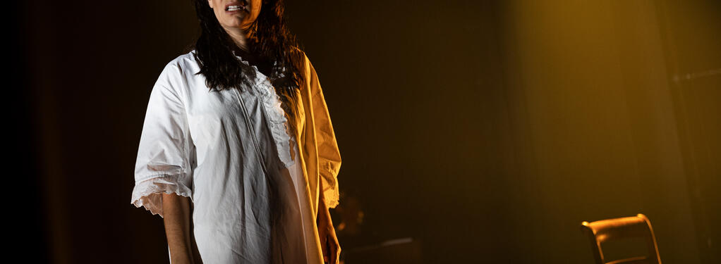 Photograph from The Yellow Wallpaper - lighting design by Charlie Morgan Jones