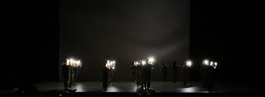 Photograph from Dance Journeys 2019 - lighting design by Zeynep Kepekli