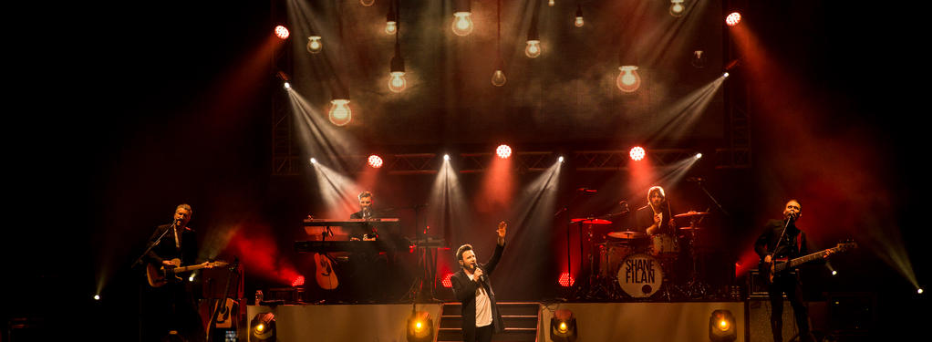 Photograph from Shane Filan Right Here - lighting design by Pete Watts