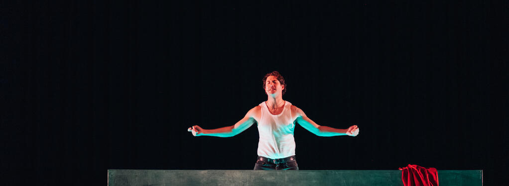 Photograph from In The Name of the Son - lighting design by James McFetridge