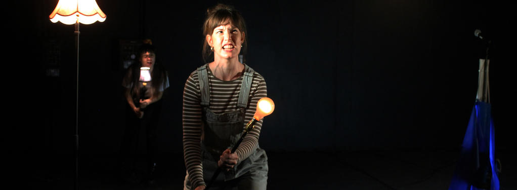 Photograph from Gutted - lighting design by Marty Langthorne