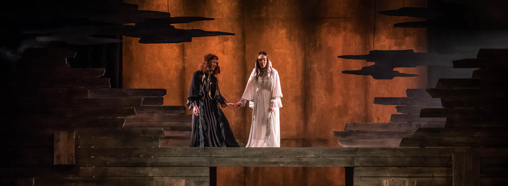 Photograph from Dark of the Moon - lighting design by James McFetridge