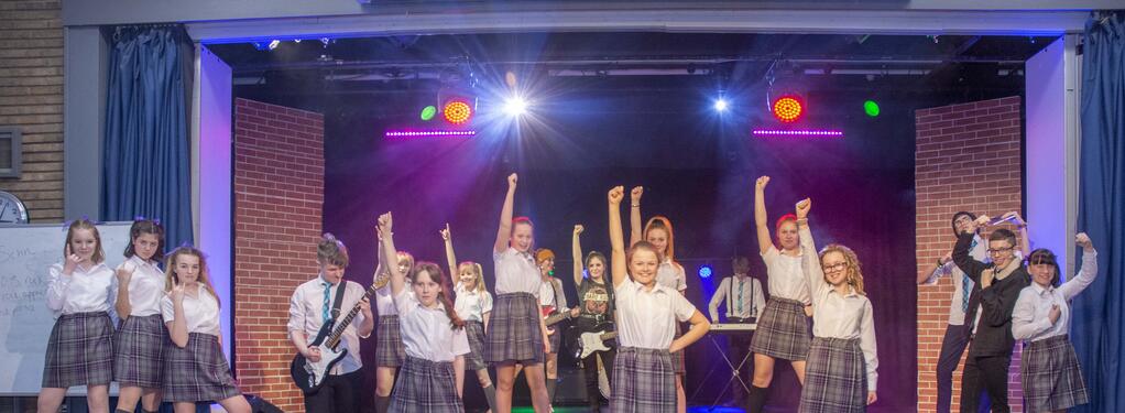Photograph from School of Rock - The Musicial - lighting design by JosephTMartin