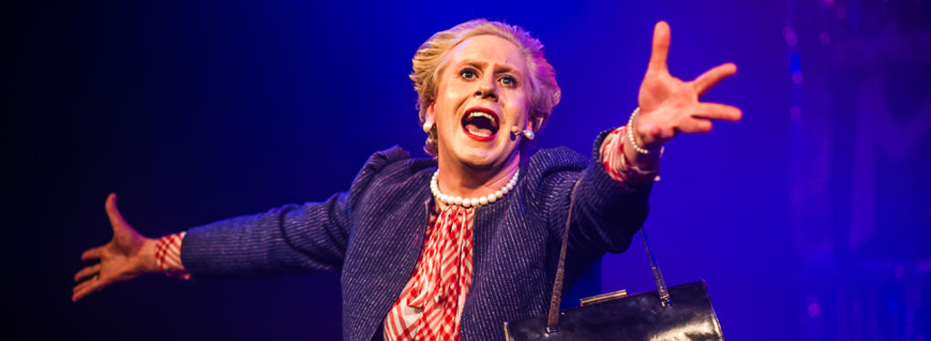 Photograph from Margaret Thatcher, Queen of Soho - lighting design by Alex Fernandes