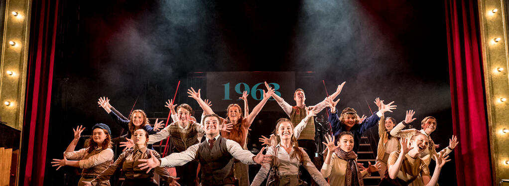 Photograph from Miss Littlewood - lighting design by Christopher Mould